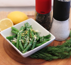 Green Beans with Fresh Herbs and Feta