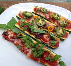 Zucchini Pizza Boats