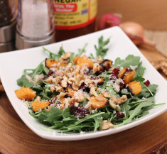 Butternut Squash Salad with Warm Cider Vinaigrette