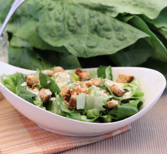 Hearts of Romaine Salad with Creamy Feta Dressing