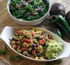 Southwest Quinoa with Simple Guacamole