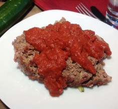 Venison Meatloaf with Tomato and Apple Ketchup