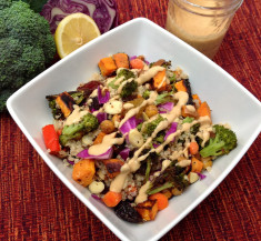 Roasted Veggie Bowl with Secret Sauce