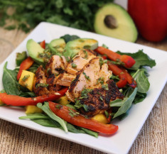 Chile Lime Salmon Fajita Salad