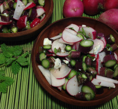 Asparagus and Radishes with Mint
