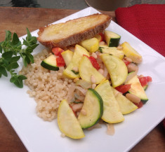 Summer Squash and White Bean Saute