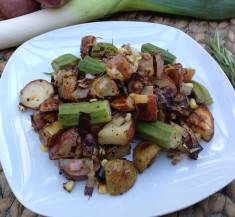 Roasted Potato and Okra Salad