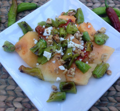 Watermelon and Shishito Salad