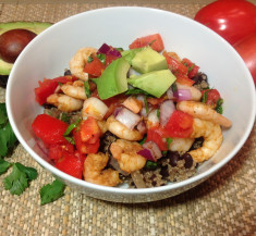 Shrimp and Cilantro Lime Quinoa Bowl