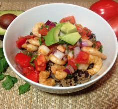 Shrimp and Cilantro Lime Quinoa Bowl