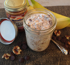 Peanut Butter Banana Overnight Oatmeal