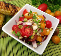 Grilled Corn and Tomato Salad