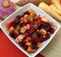 Miso Maple Roasted Vegetables