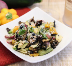 Grilled Veggie and Tortellini Salad