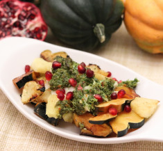 One-Pan Spiced Cod with Roasted Acorn Squash and Pineapple