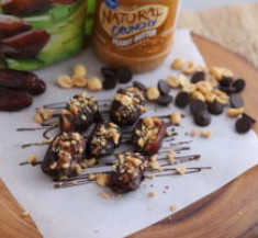 Snickers Inspired Stuffed Dates