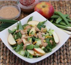 Apple and Bok Choy Salad with Maple Almond Vinaigrette