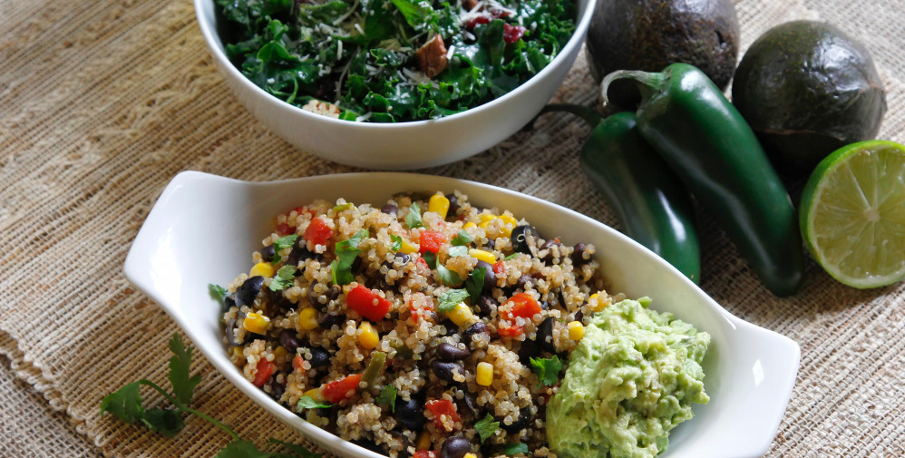 Southwest Quinoa with Simple Guacamole