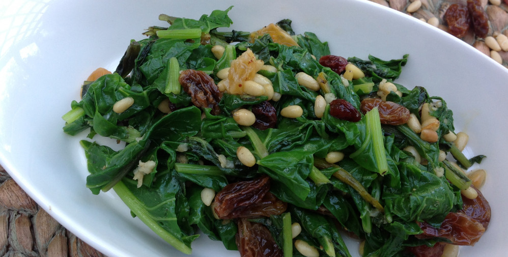 Swiss Chard With Raisins And Pine Nuts Eat Real America 3083