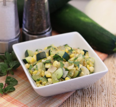 Skillet Corn with Zucchini and Onions