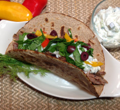Greek Inspired Lamb Tacos