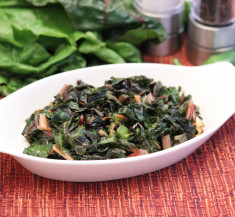 Stir Fried Greens with Jalapeno and Ginger