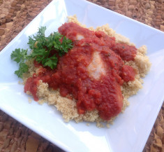 Catfish with Spicy Red Sauce