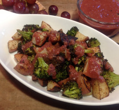 Roasted Vegetables with Roasted Grape Sauce