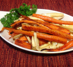 Honey Glazed Roasted Carrots and Parsnips