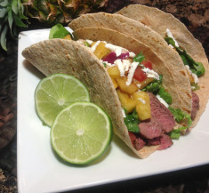 Steak Tacos with Pineapple Salsa