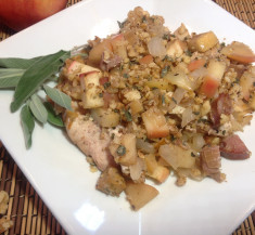 Sausage, Apple and Onion Chicken Skillet