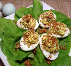 Caesar Style Deviled Eggs