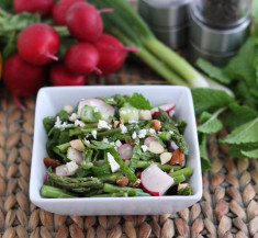 Asparagus and Radishes with Mint