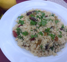 Herbed Couscous with Raisins and Pine Nuts