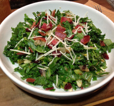 Kale Chopped Salad with Maple Almond Vinaigrette