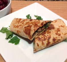 Lamb, Spinach and Feta Wraps