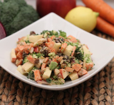 Broccoli Salad with Tasty Tahini Dressing
