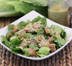 Caesar Salad with Avocado Dressing