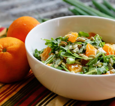 Arugula Salad with Orange Sesame Vinaigrette