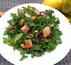 Kale Salad with Spiced Almonds
