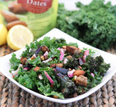 Kale Salad with Spiced Almonds