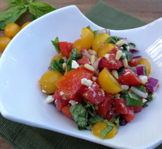 Greek Tomato Basil Salad