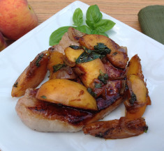 Skillet Pork Chops with Peaches