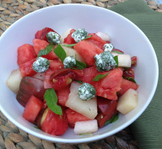 Heirloom Tomato and Melon Salad