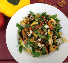Grilled Summer Squash and Nectarines