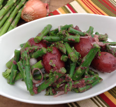 Potato and Asparagus Salad with Olive Vinaigrette