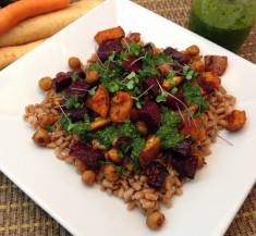 Chermoula-Inspired Spice Roasted Vegetables and Chickpeas