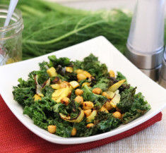 Roasted Fennel, Chickpeas and Kale