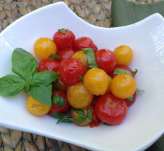 Grilled Sweet and Spicy Summer Tomatoes