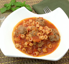 Grown Up Spaghettios and Meatballs